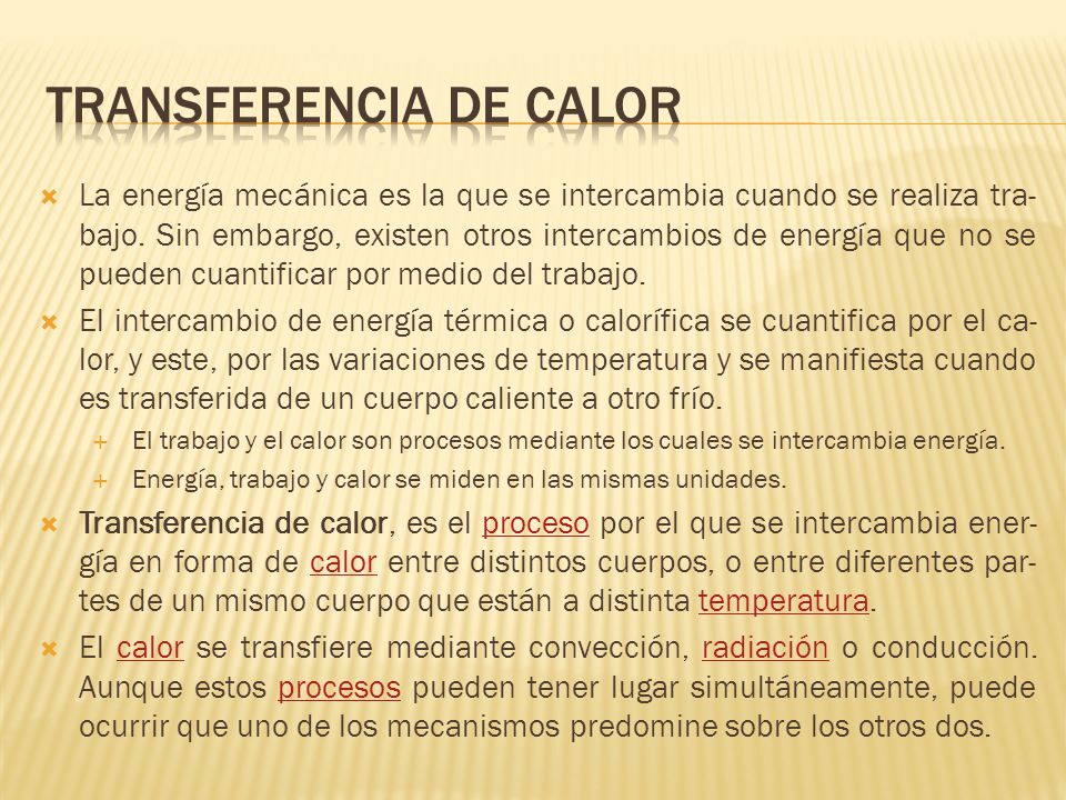 Transferencia de calor