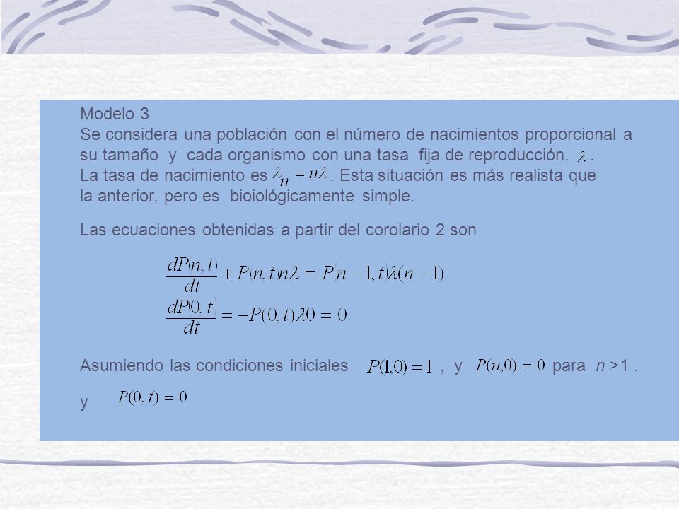 Se considera una población con el número de nacimientos proporcional a