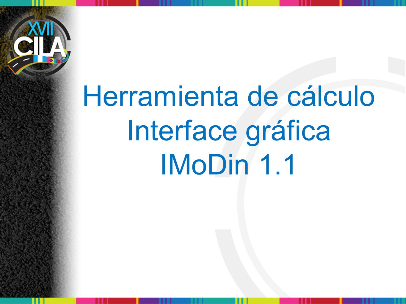 Herramienta de cálculo Interface gráfica IMoDin 1.1