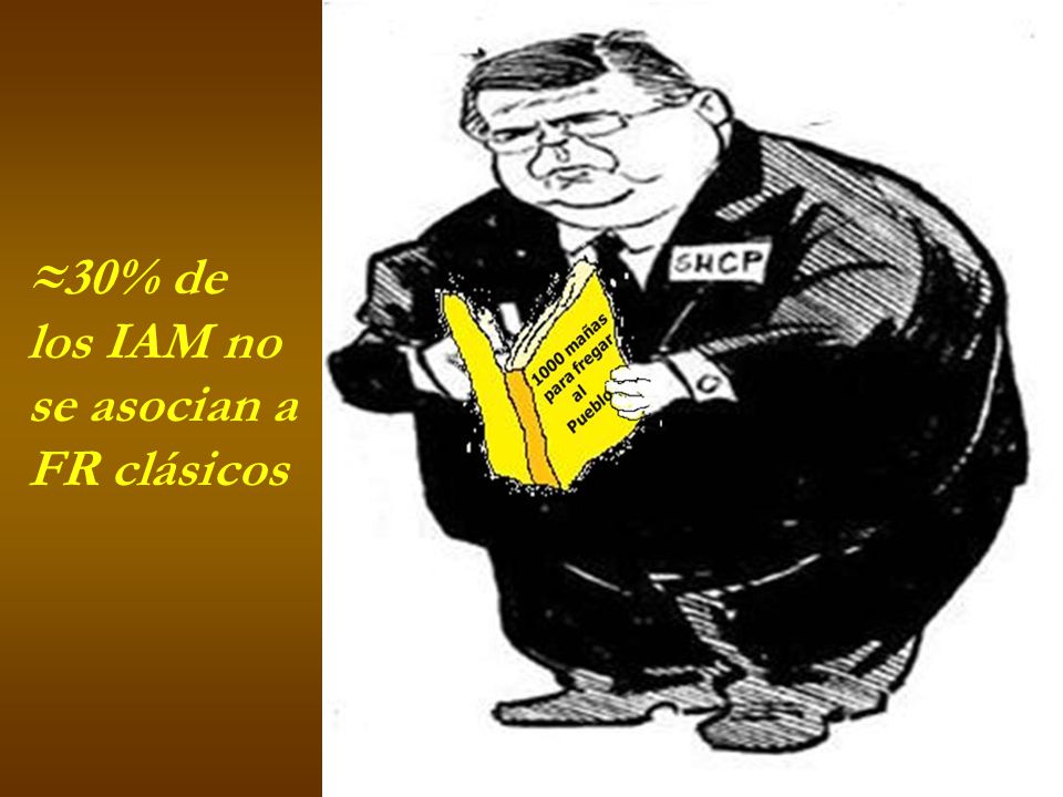 ≈30% de los IAM no se asocian a FR clásicos