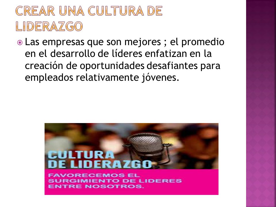 Crear una cultura de liderazgo