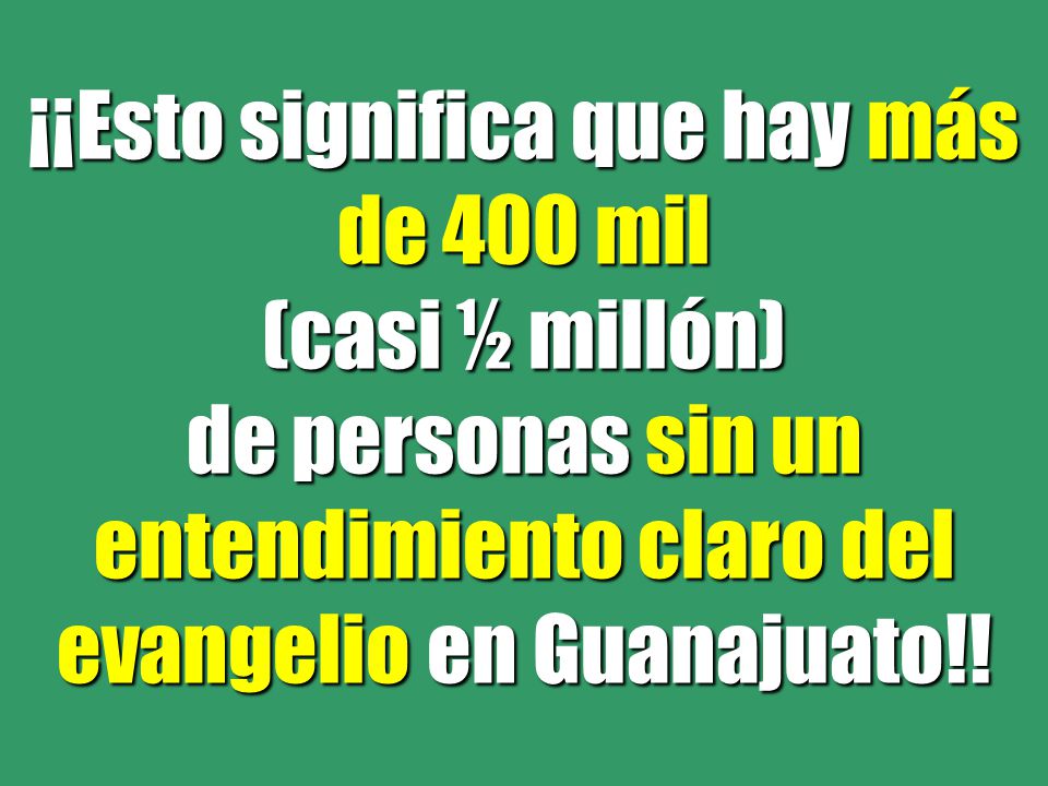 ¡¡Esto significa que hay más de 400 mil (casi ½ millón)