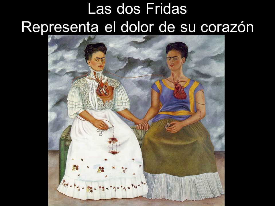 Las dos Fridas Representa el dolor de su corazón