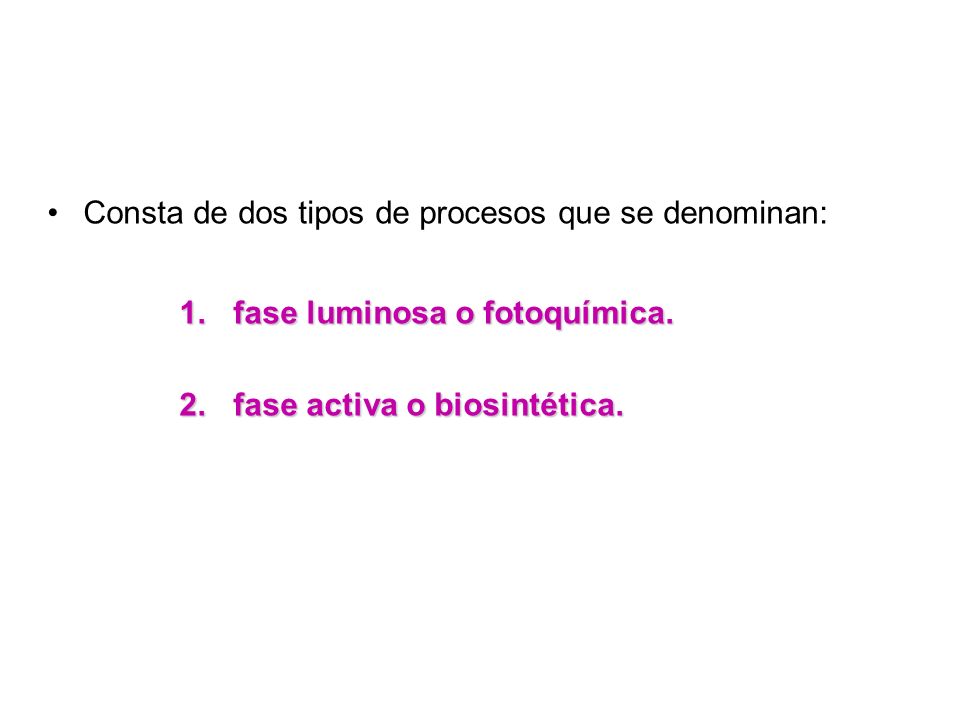 Consta de dos tipos de procesos que se denominan: