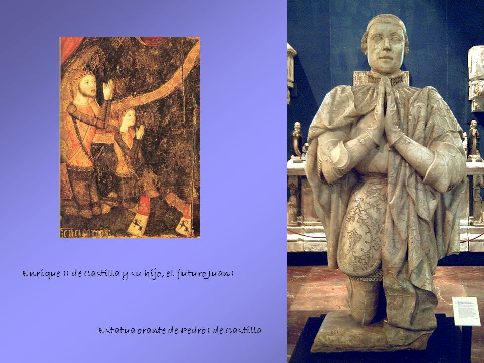 Enrique II de Castilla y su hijo, el futuro Juan I