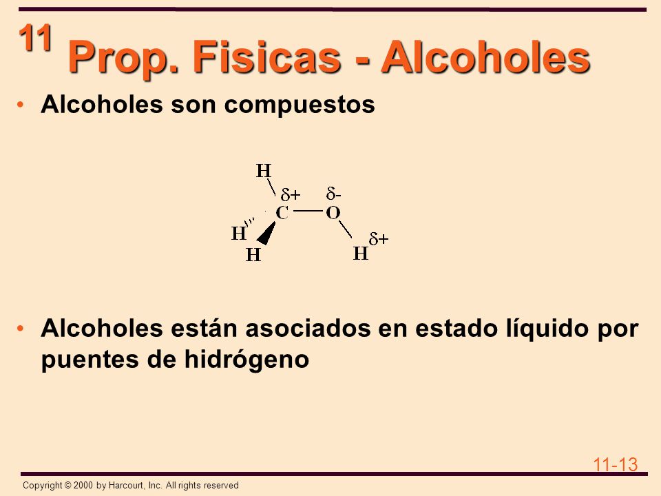 Prop. Fisicas - Alcoholes