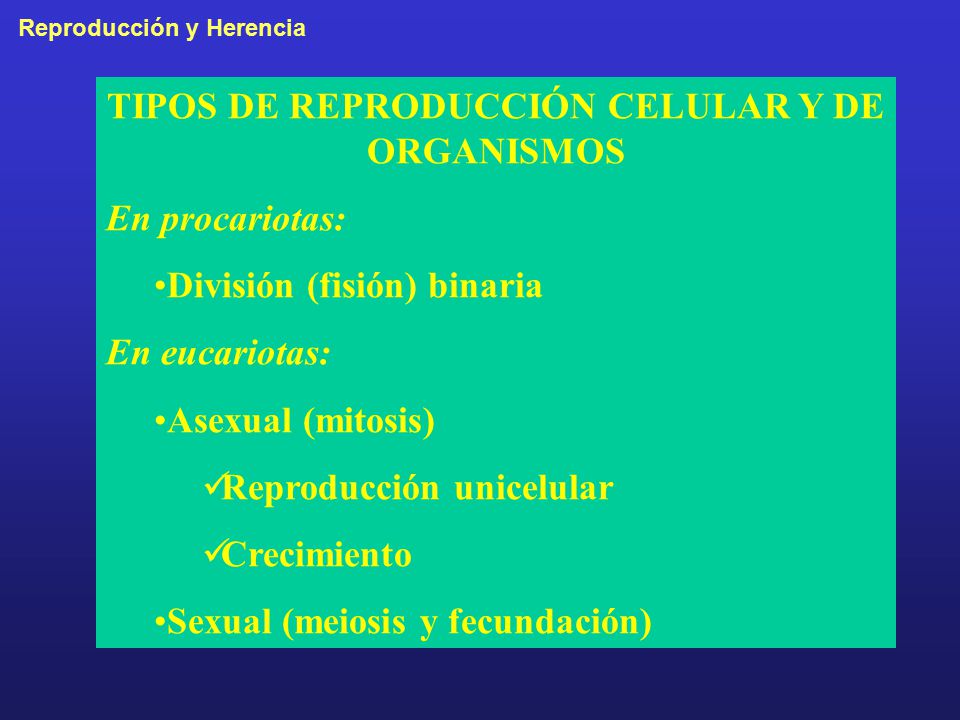 TIPOS DE REPRODUCCIÓN CELULAR Y DE ORGANISMOS