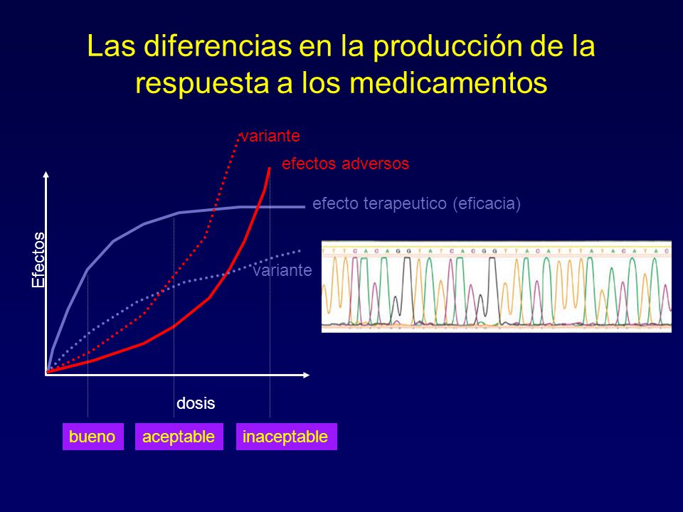 Las diferencias en la producción de la respuesta a los medicamentos
