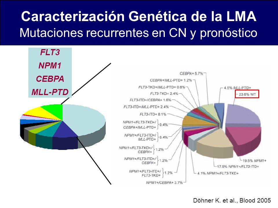 Caracterización Genética de la LMA Mutaciones recurrentes en CN y pronóstico