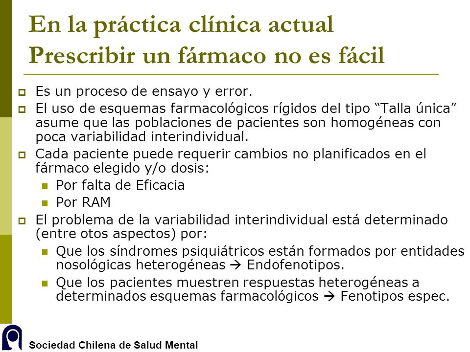 En la práctica clínica actual Prescribir un fármaco no es fácil