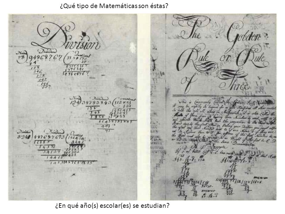 ¿Qué tipo de Matemáticas son éstas