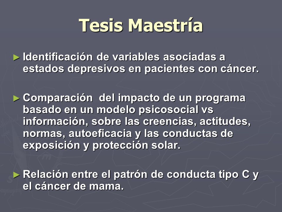Tesis Maestría Identificación de variables asociadas a estados depresivos en pacientes con cáncer.