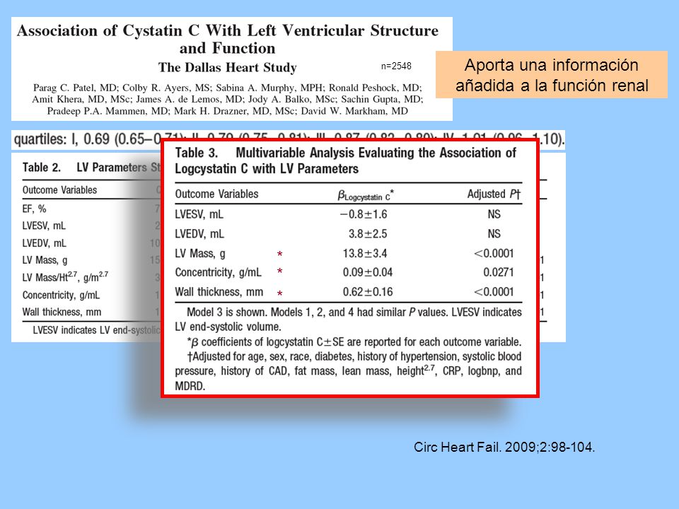 Aporta una información añadida a la función renal