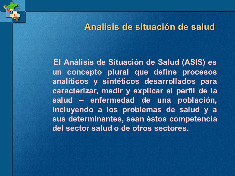 Analisis de situación de salud