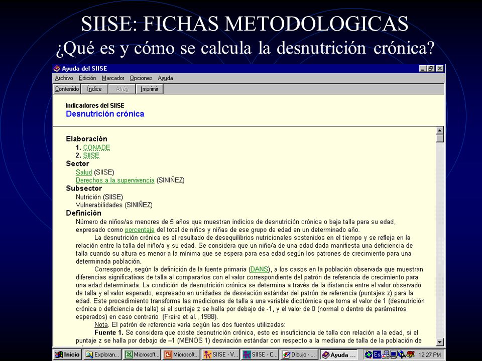 SIISE: FICHAS METODOLOGICAS ¿Qué es y cómo se calcula la desnutrición crónica
