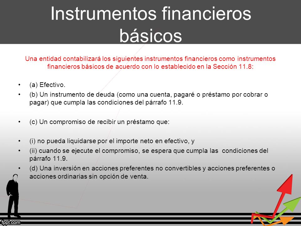 Instrumentos Financieros Básicos (EJEMPLOS DE INTRUMENTOS FINANCIEROS) -  ppt descargar