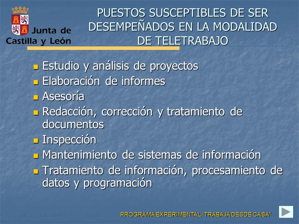 Estudio y análisis de proyectos Elaboración de informes Asesoría