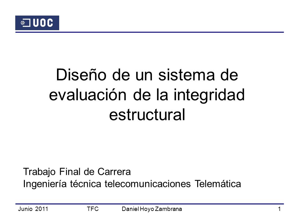 Diseño de un sistema de evaluación de la integridad estructural