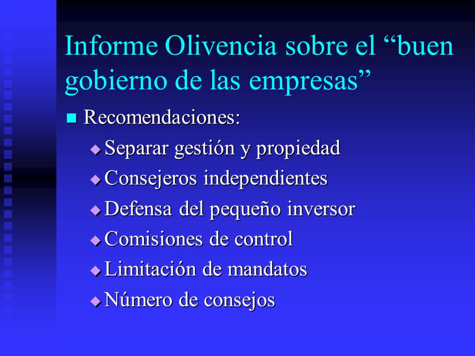 Informe Olivencia sobre el buen gobierno de las empresas