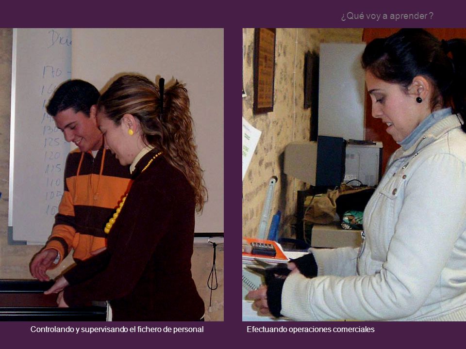 ¿Qué voy a aprender . Controlando y supervisando el fichero de personal.