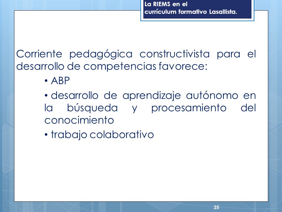 Corriente pedagógica constructivista para el desarrollo de competencias favorece: