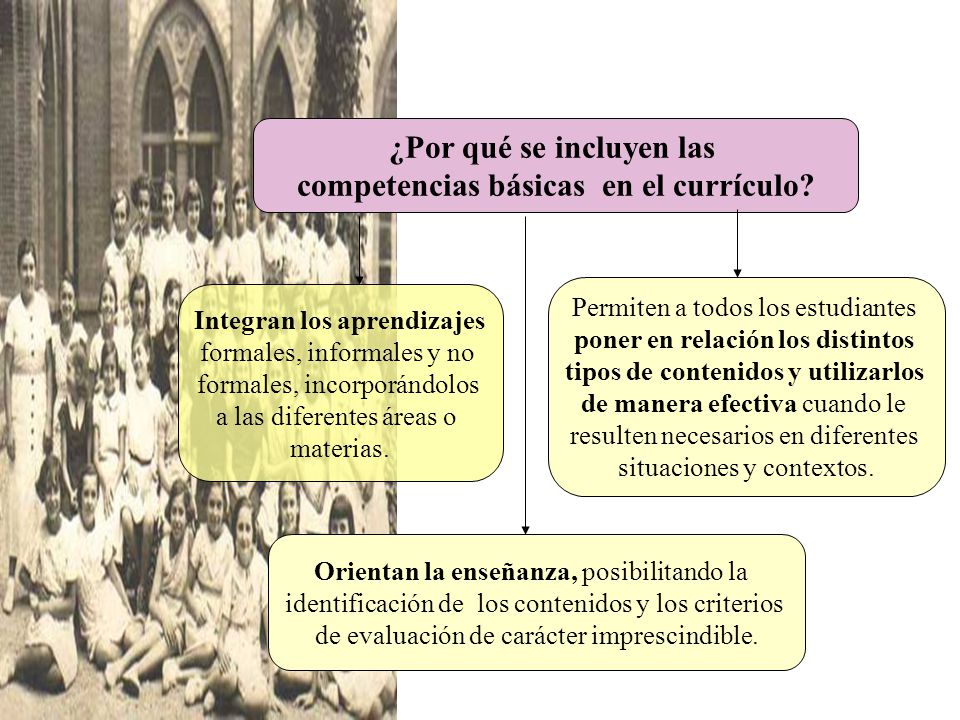 ¿Por qué se incluyen las competencias básicas en el currículo