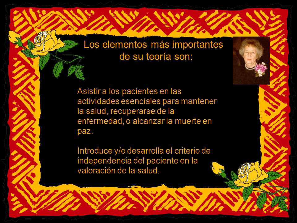 Los elementos más importantes de su teoría son: