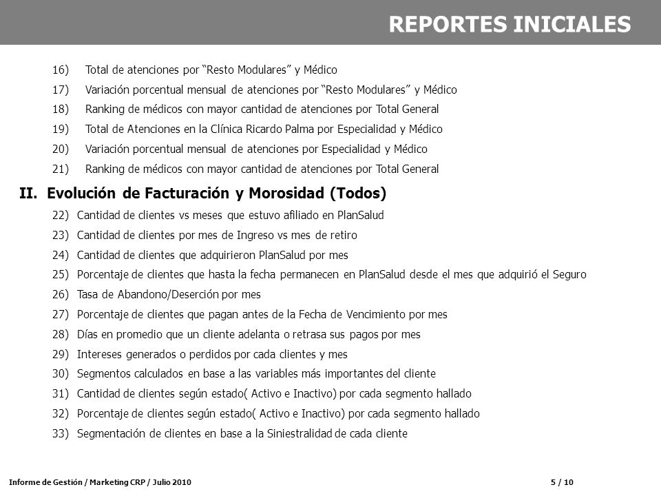 REPORTES INICIALES II. Evolución de Facturación y Morosidad (Todos)
