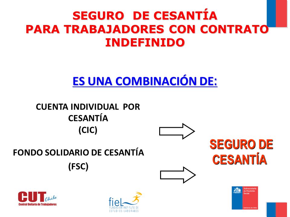 ES UNA COMBINACIÓN DE: SEGURO DE CESANTÍA SEGURO DE CESANTÍA