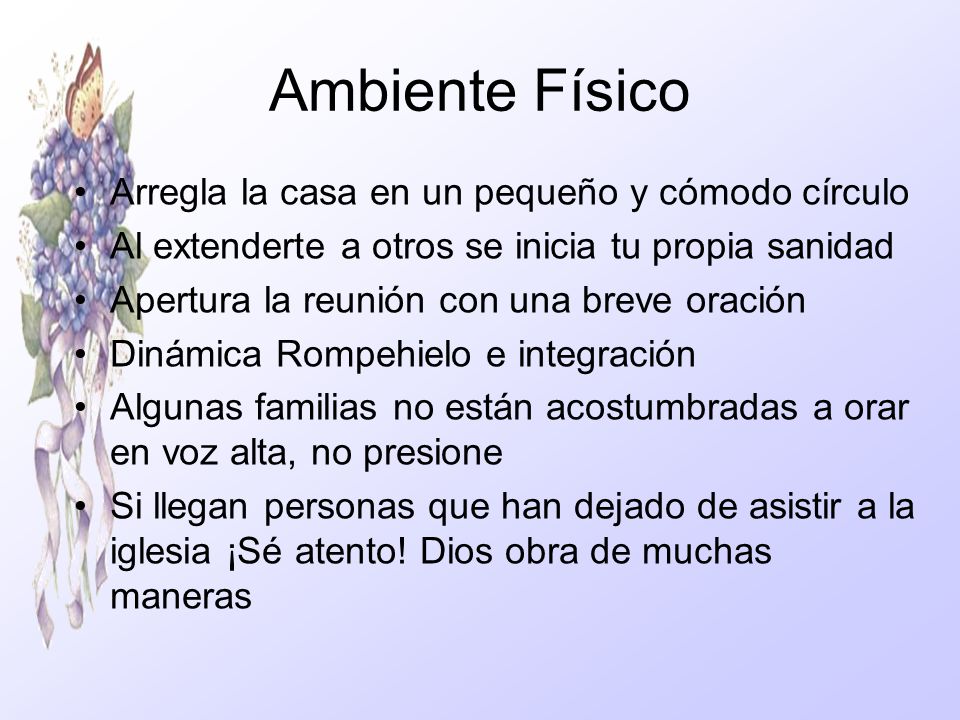Ambiente Físico Arregla la casa en un pequeño y cómodo círculo