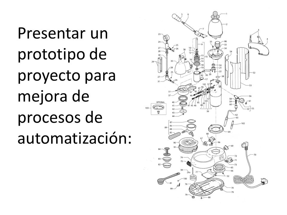 Presentar un prototipo de proyecto para mejora de procesos de automatización:
