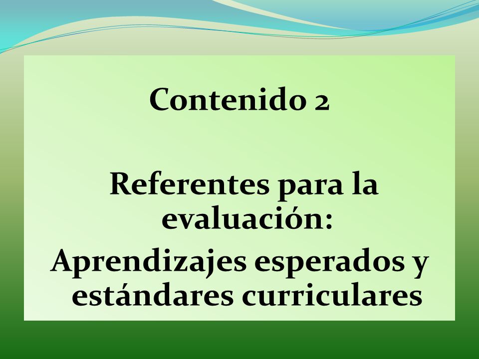Referentes para la evaluación: