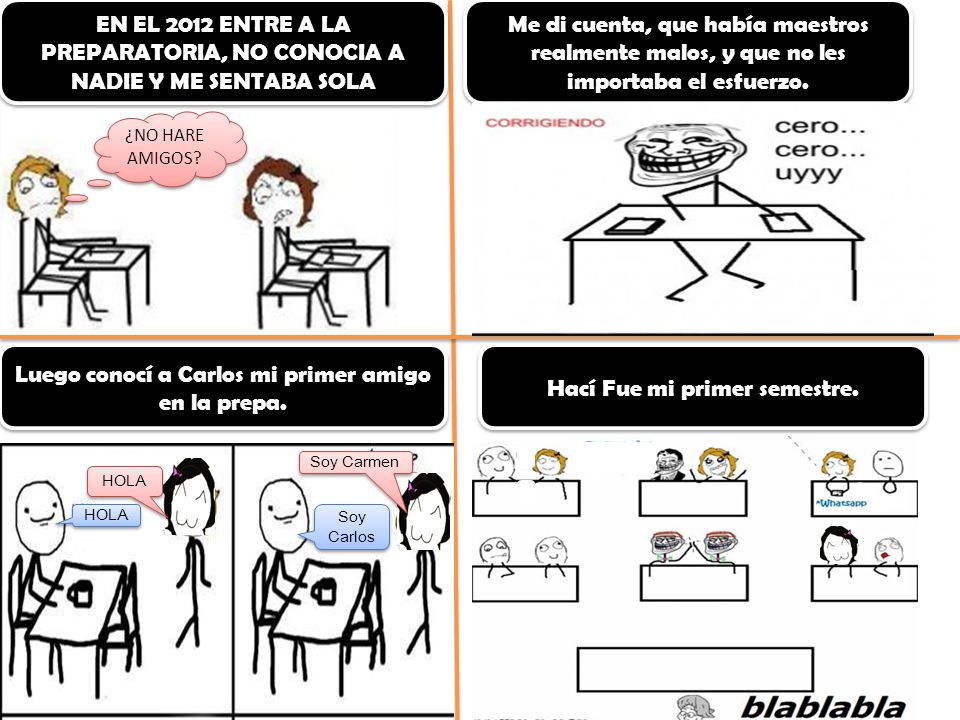 Luego conocí a Carlos mi primer amigo en la prepa.