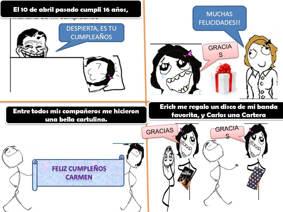 El 10 de abril pasado cumplí 16 años, MUCHAS FELICIDADES!!