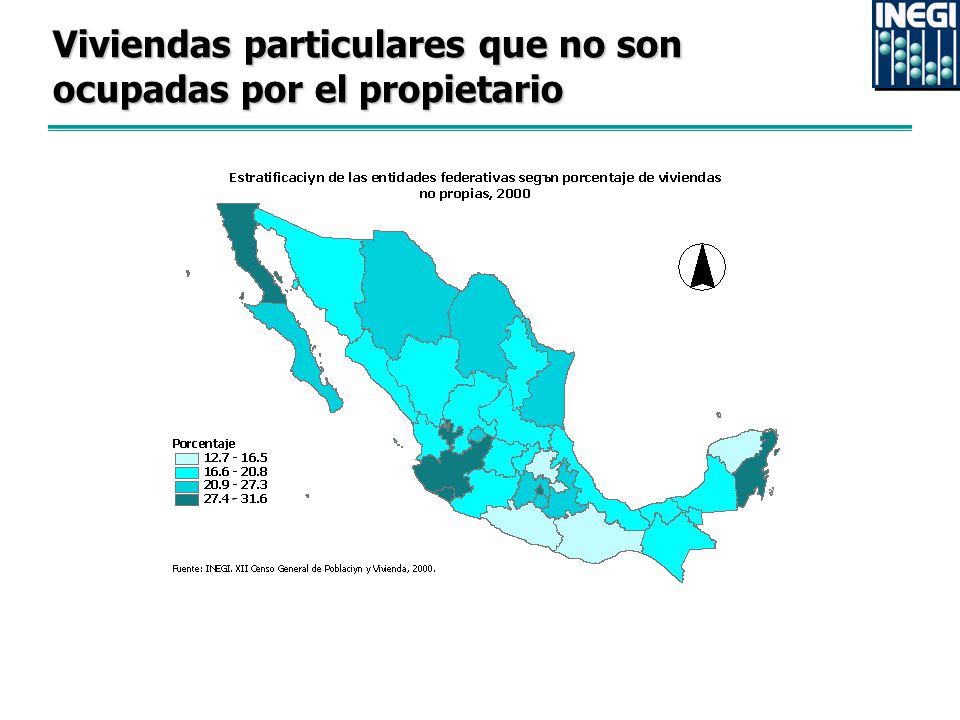 Viviendas particulares que no son ocupadas por el propietario