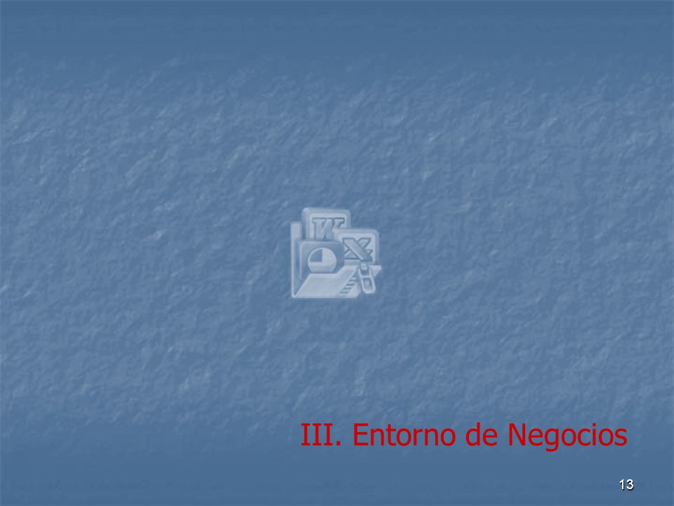 III. Entorno de Negocios