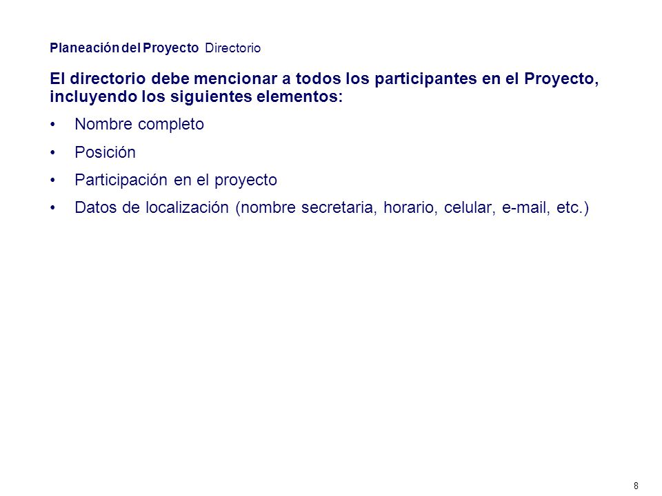 Producto del proyecto: ¿Qué Justificación del proyecto: ¿Por qué