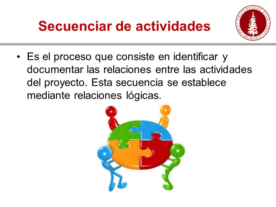 Secuenciar de actividades