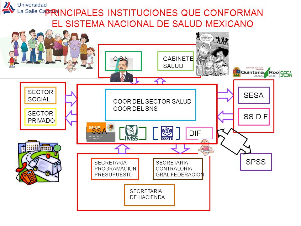 PRINCIPALES INSTITUCIONES QUE CONFORMAN EL SISTEMA NACIONAL DE SALUD MEXICANO