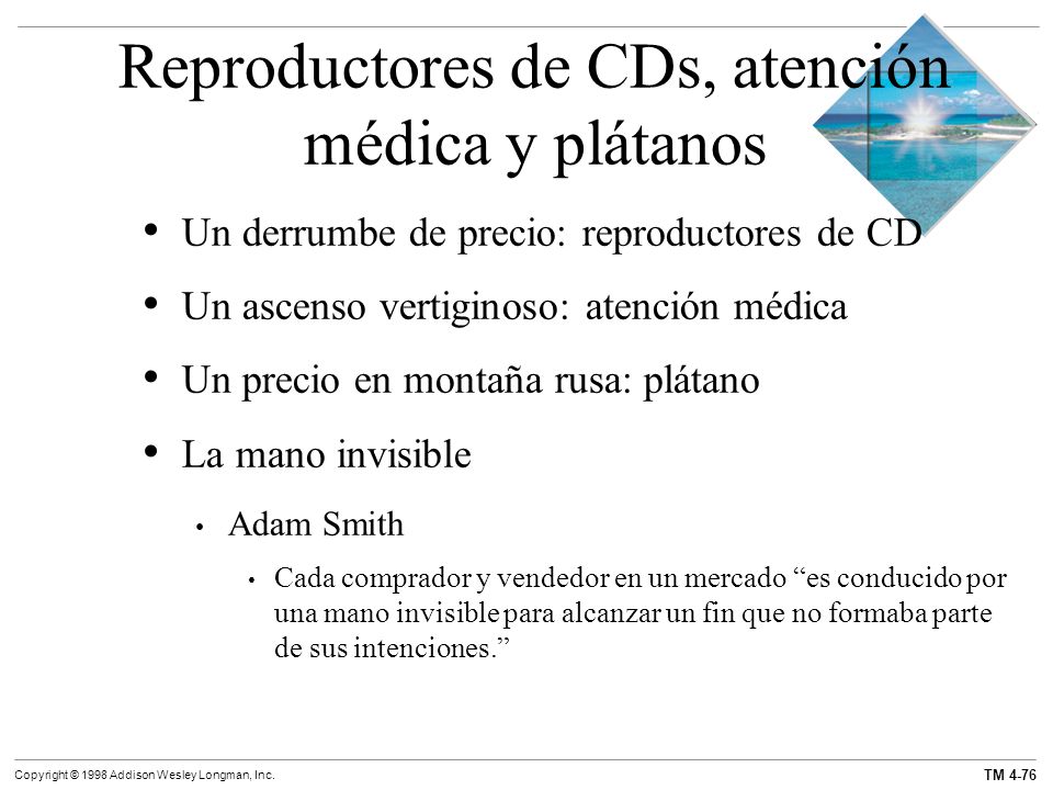 Reproductores de CDs, atención médica y plátanos