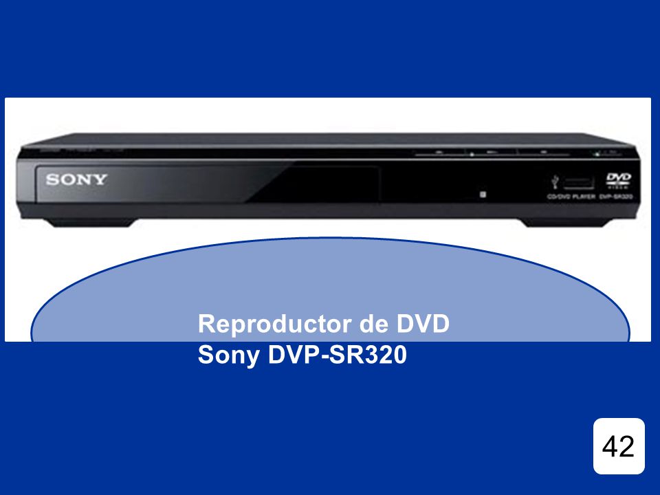 Reproductor de DVD Sony DVP-SR320