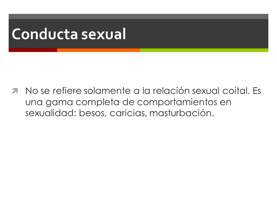 Conducta sexual