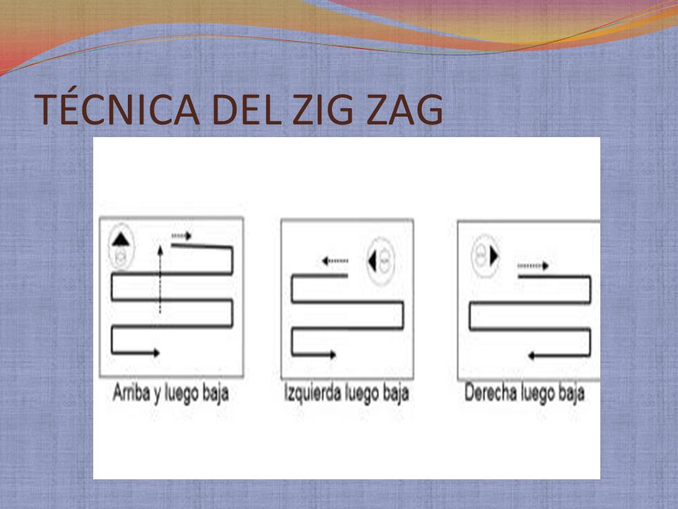 TÉCNICA DEL ZIG ZAG