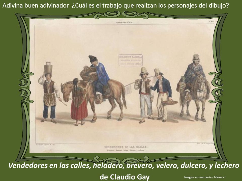 Adivina buen adivinador ¿Cuál es el trabajo que realizan los personajes del dibujo
