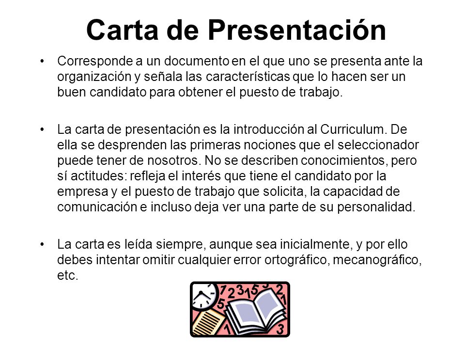 Carta de Presentación