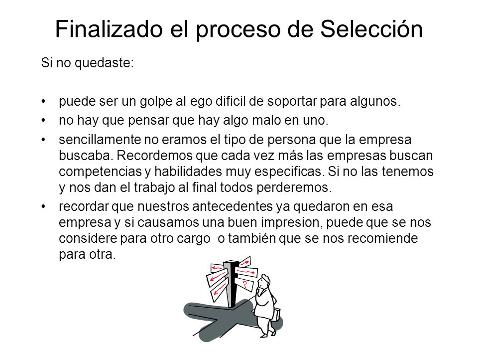 Finalizado el proceso de Selección