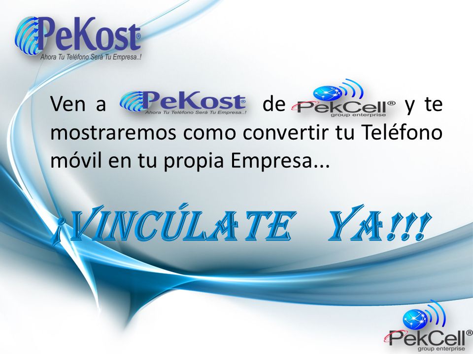 Ven a de y te mostraremos como convertir tu Teléfono móvil en tu propia Empresa...