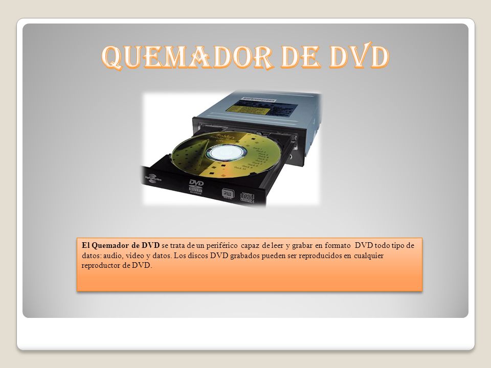 Quemador de DVD