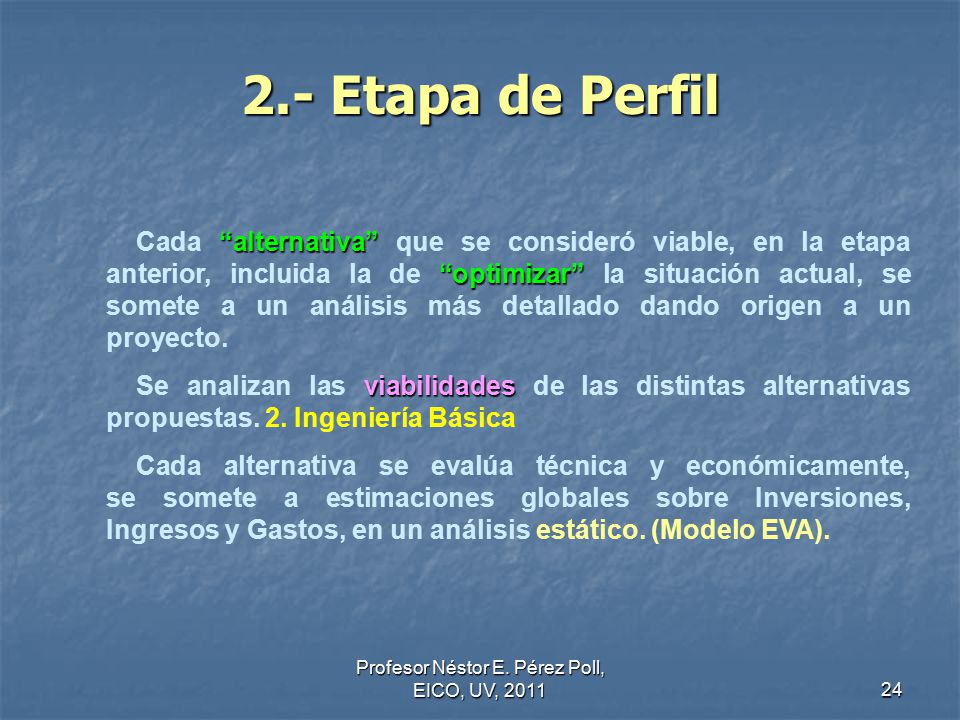 Profesor Néstor E. Pérez Poll, EICO, UV, 2011