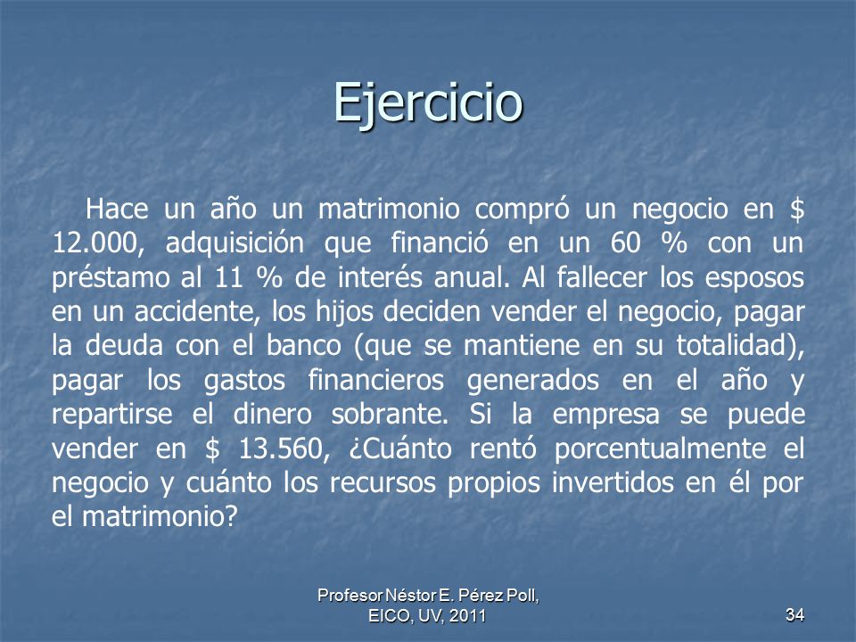 Profesor Néstor E. Pérez Poll, EICO, UV, 2011